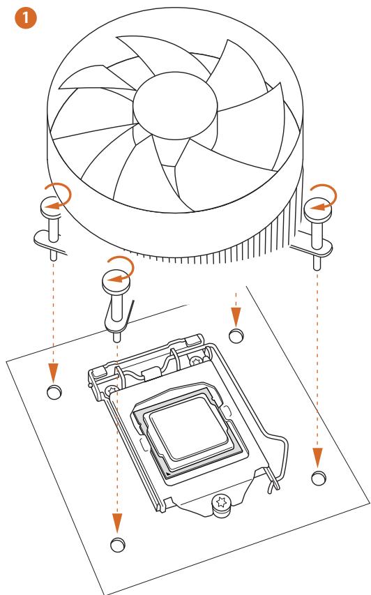 ASROCK H87M - Installing the CPU Fan and Heatsink - 2