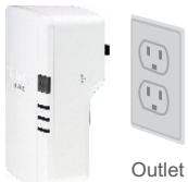 TRENDNET TPL-307E2K - Ci-dessous, vous trouvez un exemple montrant comment créer un réseau powerline en utilisant le TPL-310AP, le TPL-303E et un routeur existant pour partager internet. - 1
