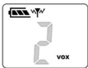 TOPCOM TWINTALKER 5010 - Aiuste del nivei iVOX - 1