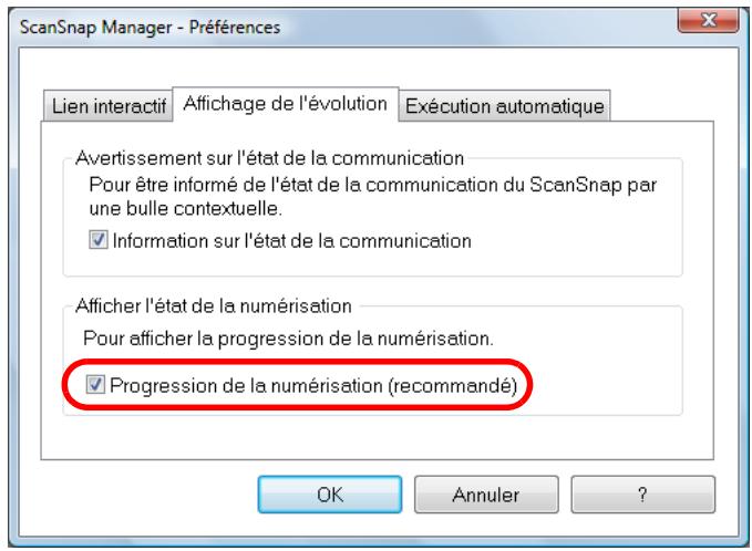 FUJITSU SCANSNAP S1100I - Masquer la progression de la numérisation - 1