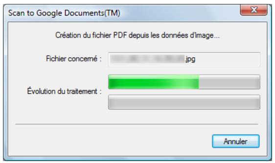 FUJITSU SCANSNAP S1100I - Cliquez sur l'icone de Scan to Google Documents(TM). - 5