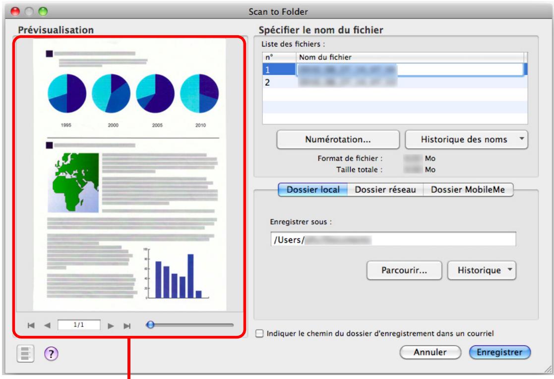 FUJITSU SCANSNAP S1100I - Confirmez l'image numérique dans le volet de prévisualisation. - 1