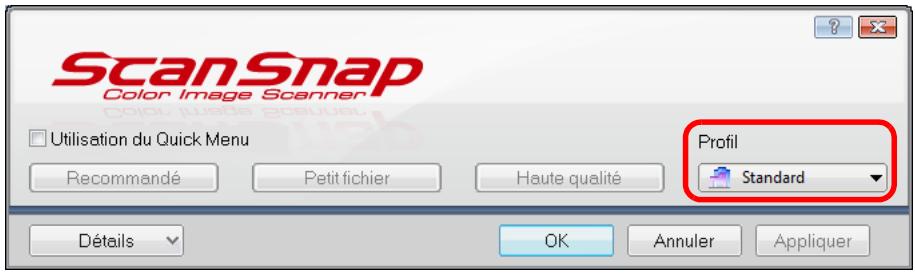 FUJITSU SCANSNAP S1300I - Sélectionnez un profil. - 1