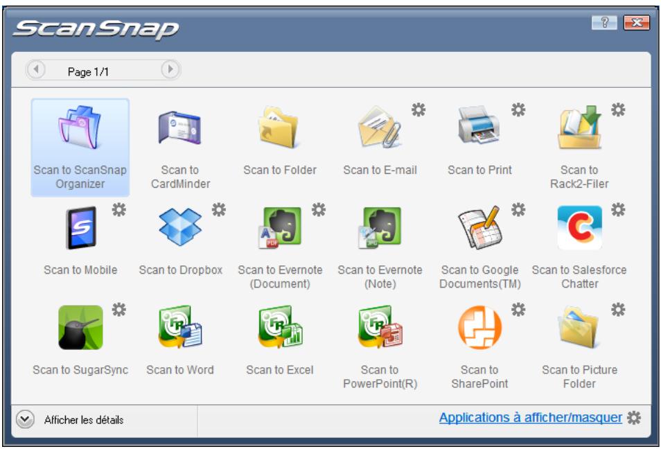 FUJITSU SCANSNAP S1300I - Appuyez sur la touche [Scan] du ScanSnap pour démarrer la numérisation. - 1