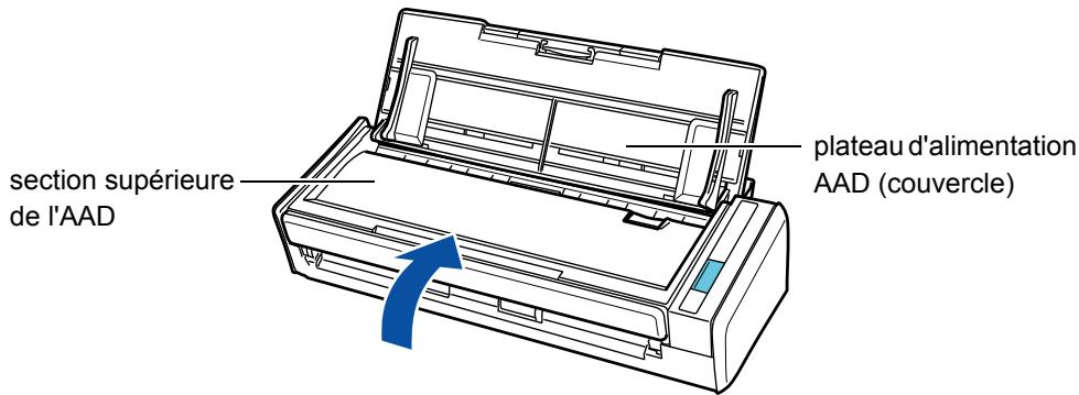 FUJITSU SCANSNAP S1300I - Fermez la section supérieure de l'AAD. - 1