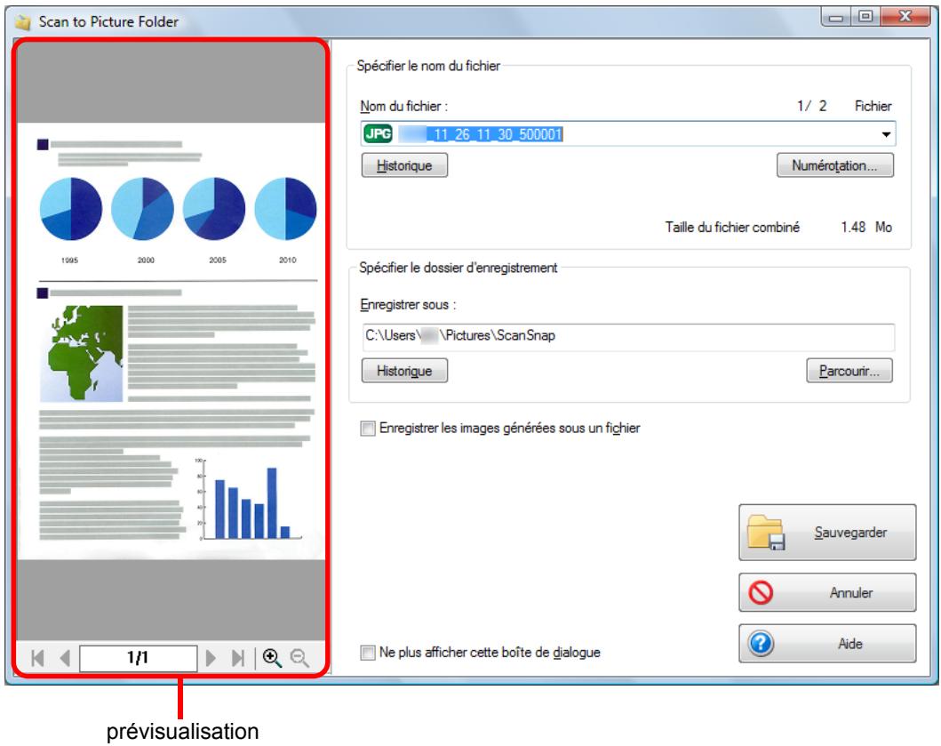 FUJITSU SCANSNAP S1300I - Confirmez l'image numérique dans le volet de prévisualisation. - 1