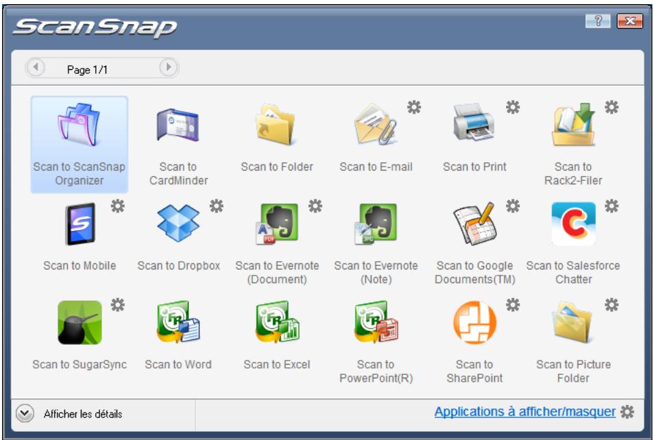 FUJITSU SCANSNAP S1300I - Appuyez sur la touche [Scan] du ScanSnap pour démarrer la numérisation. - 1
