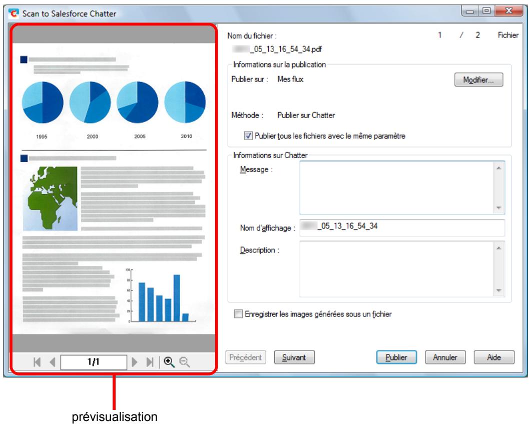 FUJITSU SCANSNAP S1300I - Confirmez l'image numérique dans le volet de prévisualisation. - 1