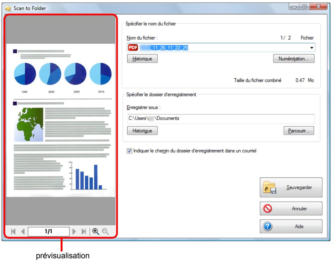 FUJITSU SCANSNAP S1300I - Confirmez l'image numérique dans le volet de prévisualisation. - 1