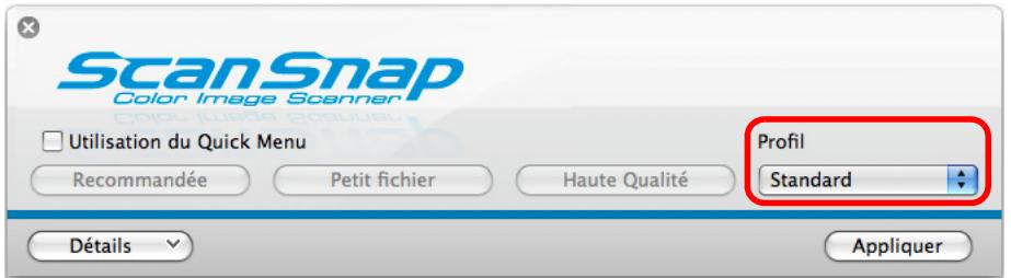 FUJITSU SCANSNAP S1300I - Sélectionnez un profil. - 1