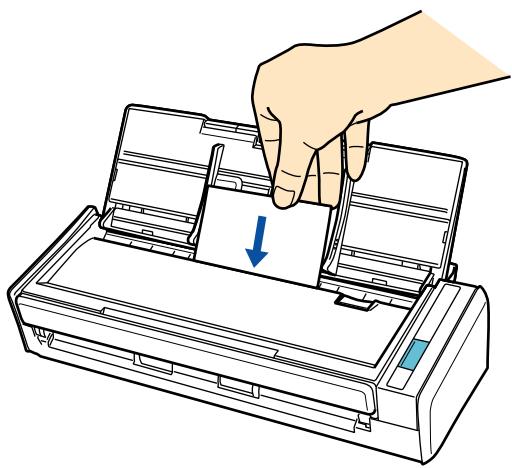 FUJITSU SCANSNAP S1300I - Placez une carte de visite dans le ScanSnap. - 1
