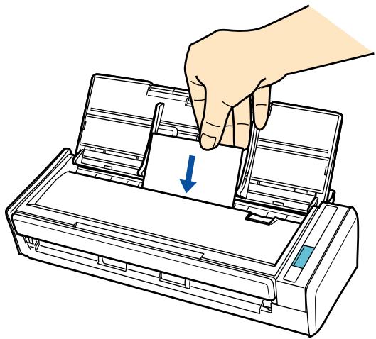 FUJITSU SCANSNAP S1300I - Placez une carte de visite dans le ScanSnap. - 1
