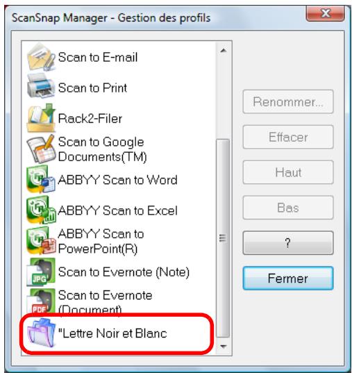FUJITSU SCANSNAP S1300I - Renommez le profil puis cliquez sur le bouton OK. - 2