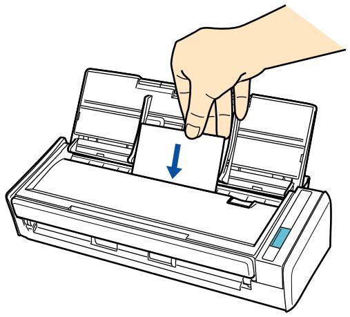 FUJITSU SCANSNAP S1300I - Placez une carte de visite dans le ScanSnap. - 1