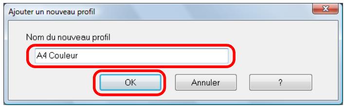 FUJITSU SCANSNAP S1300I - Nommez le profil puis cliquez sur le bouton OK. - 1