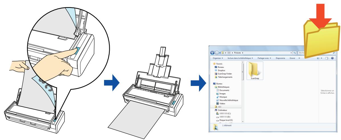 FUJITSU SCANSNAP S1300I - ■ Enregistrer dans le dossier d/images - 1