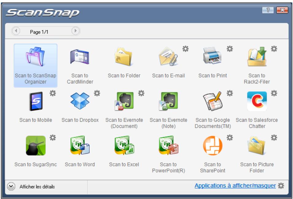 FUJITSU SCANSNAP S1300I - Appuyez sur la touche [Scan] du ScanSnap pour démarrer la numérisation. - 1