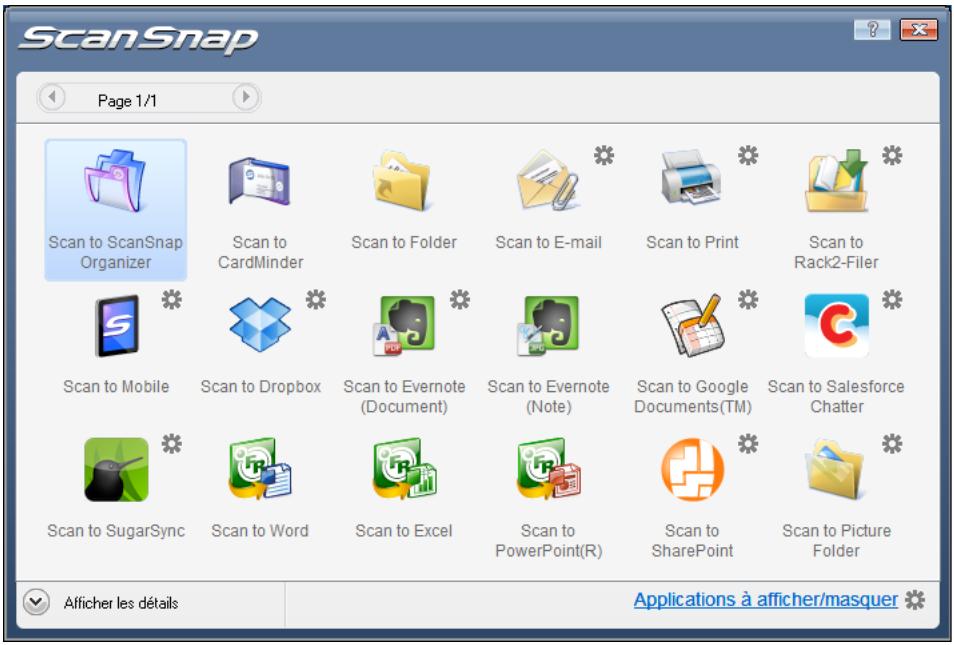 FUJITSU SCANSNAP S1300I - Appuyez sur la touche [Scan] du ScanSnap pour démarrer la numérisation. - 1