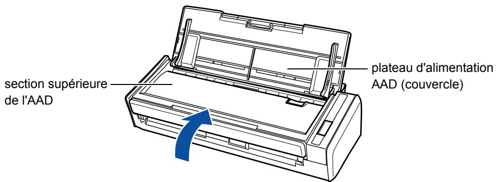 FUJITSU SCANSNAP S1300I - Fermez la section supérieure de l'AAD. - 1