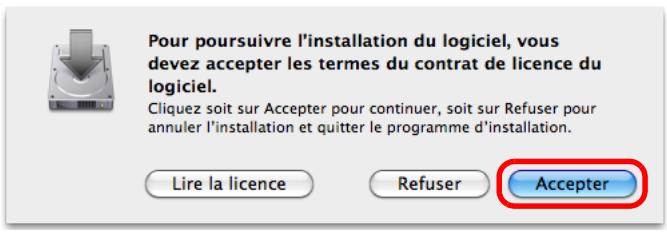 FUJITSU SCANSNAP S1300I - Pour accepter les termes du contrat de licence,-cliquez sur le bouton Acceptor. - 1