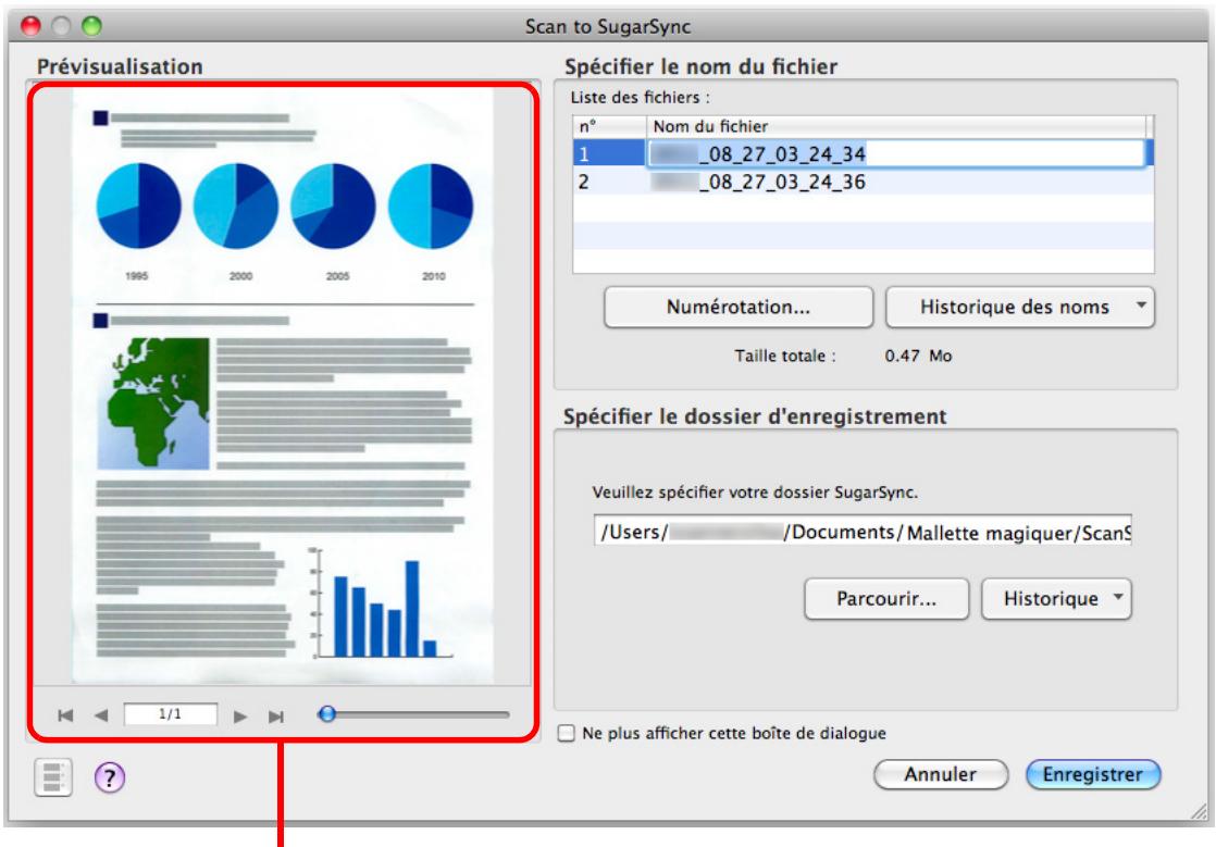 FUJITSU SCANSNAP S1300I - Confirmez l'image numérique dans le volet de prévisualisation. - 1