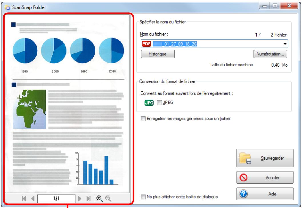 FUJITSU SCANSNAP S1300I - Confirmez l'image numérique dans le volet de prévisualisation. - 1