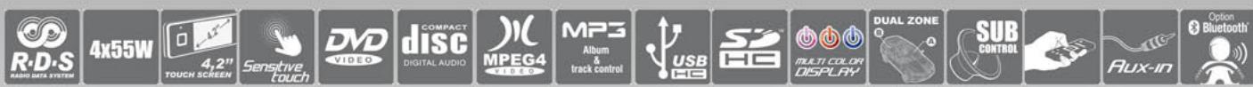 OXYGEN MP 404 - Autoradio USB/SD/DVD/CD/RDS amplifié - 1