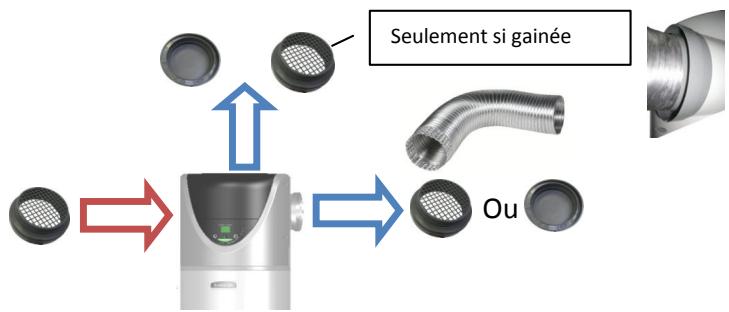 REGENT THERMODYNAMIQUE ECO 250 L - Raccordements aérauliques - 2