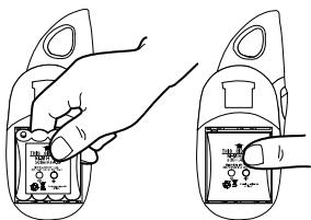 SWITEL WTC 673 - Inserting the battery pack - 1