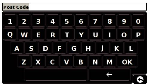 SNOOPER CC 8200 - Trouver par code postal - 2