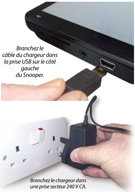 SNOOPER CC 8200 - Chargement de la batterie interne - 1