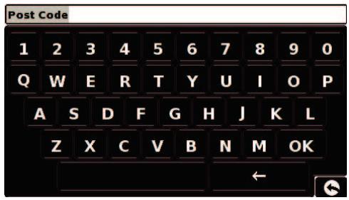 SNOOPER PL 8200 - Trouver par code postal - 2