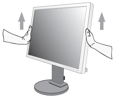 NEC MULTISYNC EA192M - Élévation et abaisissement de l'écran du moniteur - 1