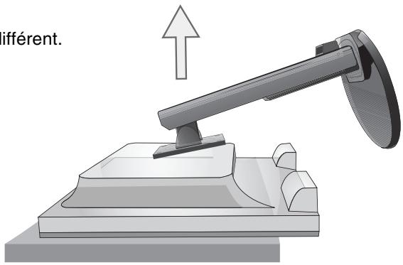 NEC MULTISYNC EA243WM - Dépose pour montage du support du moniteur - 2