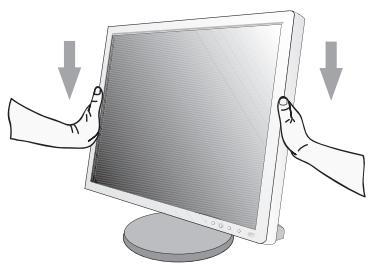 NEC MULTISYNC EA243WM - Élévation et abaisissement de l'écran du moniteur - 2