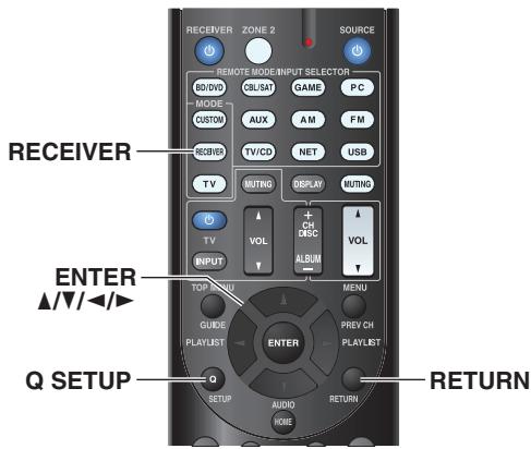 TEAC AG-D500-B - Menu d'installation (HOME) - 1
