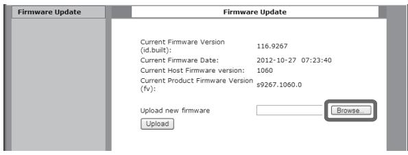 TEAC NPH750 S - Click Browse..., and then select the desired firmware file (.fw). - 1