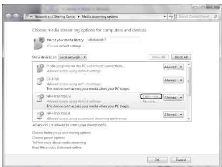 TEAC NPH750 S - Setting Windows Media Player 12 - 2