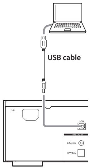TEAC NPH750 S - Connect a computer to this unit using a USB cable. - 1