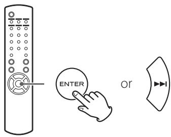 TEAC NPH750 S - Press the ENTER button. - 1
