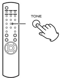 TEAC NPH750 S - Pulse el botón TONE repetidamente para selecciónar BASS, TREBLE o BALANCE. - 1