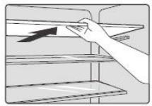BRANDT BFC504YNX - Shelf in Refrigerator chamber - 1