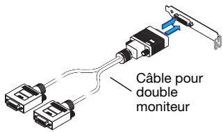 MATROX MILLENNIUM P690 PLUS LP PCIE X16 - Connectez le câble pour double moniteur - 2