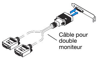 MATROX P690 LP PCIE X16 - Connectez le câble pour double moniteur - 2