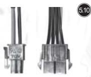 SILVERSTONE STRIDER ESSENTIAL ST50F-ES230 - Petit connecteur de puissanceouplede4-broche. - 1