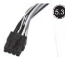 SILVERSTONE STRIDER ESSENTIAL ST50F-ES230 - Conectadores de la fuente de alimentación - 3