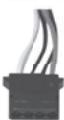 SILVERSTONE STRIDER ESSENTIAL ST50F-ES230 - SATA Festplatten Strombuchse/Stecker - 1