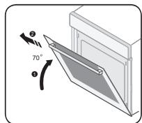 SAMSUNG NV70F2793NS - Retrait de la porte - 2
