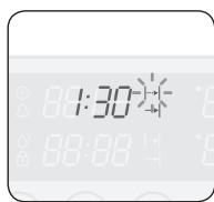SAMSUNG NV70F2793NS - Draai aan de Selectieknop Tijd/ Temperatuur om de eindtijd in te stellen. - 2