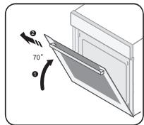 SAMSUNG NV70F2793NS - Ausbau der Ofenklappe - 2